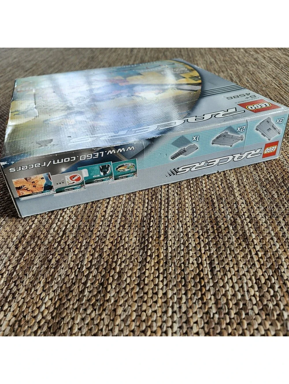 LEGO Racers: Stunt Race Track (4586) New Sealed Vtg 2002 Pull Back Motor Minifig